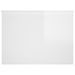 Table basse Blanc brillant 80x55,5x41,5 cm Bois d'ingénierie - Photo n°4
