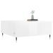 Table basse blanc brillant 80x80x36,5 cm bois d'ingénierie - Photo n°3