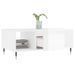 Table basse Blanc brillant 90x50x36,5 cm Bois d'ingénierie - Photo n°4