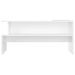 Table basse blanc brillant 90x55x42,5 cm bois d'ingénierie - Photo n°4