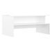 Table basse blanc brillant 90x55x42,5 cm bois d'ingénierie - Photo n°6