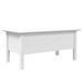 Table basse BODO blanc 100x55x45 cm bois de pin massif - Photo n°6