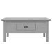 Table basse BODO gris 100x55x45 cm bois de pin massif - Photo n°3