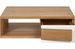 Table basse bois chêne clair et laqué blanc Yaga L 120 cm - Photo n°3