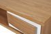 Table basse bois chêne clair et laqué blanc Yaga L 120 cm - Photo n°5