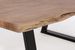 Table basse bois d'acacia et pieds acier noir Amaly 115 cm - Photo n°4