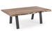 Table basse bois DENIA 115 cm - Bois massif d'acacia & pieds acier gris - Photo n°1