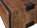 Table basse bois manguier marron et pieds métal noir Engal 125 cm - Photo n°3