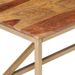 Table basse bois massif clair et pieds métal doré Antem 60 cm - Photo n°5