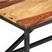 Table basse bois massif clair et pieds métal noir Antem 60 cm - Photo n°5