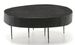 Table basse bois massif et pieds métal noir 105 cm - Photo n°1