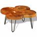 Table basse bois massif finitione 4 troncs Will - Photo n°1