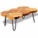 Table basse bois massif finitione 6 troncs Will - Photo n°3