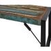 Table basse bois massif recyclé multicolore Limba 120 cm - Photo n°3