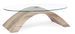 Table basse bois naturel et verre trempé Anya 110 cm 2 - Photo n°2