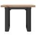 Table basse cadre en O 40x40x35,5cm bois de pin massif et fonte - Photo n°4