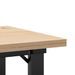 Table basse cadre en O 40x40x35,5cm bois de pin massif et fonte - Photo n°7