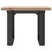 Table basse cadre en O 50x50x35,5cm bois de pin massif et fonte - Photo n°4