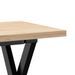 Table basse cadre en X 110x40x45,5 cm bois de pin massif fonte - Photo n°7