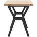 Table basse cadre en Y 110x40x45,5 cm bois de pin massif fonte - Photo n°5