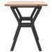 Table basse cadre en Y 110x40x45 cm bois de pin massif et fonte - Photo n°5