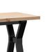 Table basse cadre en Y 90x40x45,5cm bois de pin massif et fonte - Photo n°7