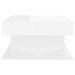 Table basse carrée Blanc brillant 57x57x30 cm Konda - Photo n°4