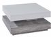 Table basse carrée blanc et gris béton pivotante Synchra 70 cm - Photo n°1