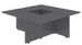 Table basse carrée bois gris brillant Maite 79 cm - Photo n°1