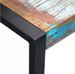 Table basse carrée bois massif recyclé et métal noir Lau - Photo n°4