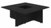 Table basse carrée bois noir Maite 79 cm - Photo n°1