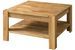 Table basse carrée en bois de chêne massif Ritza 70 cm - Photo n°1
