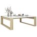 Table basse carrée en bois Luko 100 cm - Classique et intemporelle - Photo n°1