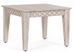 Table basse carrée en bois massif de manguier blanchi Blanka 55 cm - Photo n°1