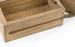 Table basse carrée en bois massif de Mindy naturel 1 tiroir Mazari 60 cm - Photo n°4