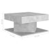 Table basse carrée Gris béton 57x57x30 cm konda - Photo n°5