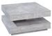 Table basse carrée gris béton pivotante Synchra 70 cm - Photo n°1
