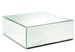 Table basse design carrée en miroir ZIKON - 80 cm - Photo n°1