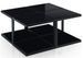 Table basse carrée modulable Verre noir et Inox Kiabi - Photo n°1