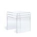 Table basse carrée polycarbonate transparent Tali - Lot de 3 - Photo n°4