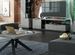 Table basse carrée style vintage bois clair et acier noir Naples 90 cm - Photo n°4
