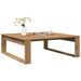 Table basse chêne artisanal 100x100x35 cm bois d'ingénierie - Photo n°1