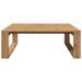 Table basse chêne artisanal 100x100x35 cm bois d'ingénierie - Photo n°4