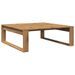 Table basse chêne artisanal 100x100x35 cm bois d'ingénierie - Photo n°6