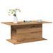 Table basse chêne artisanal 102x55,5x40 cm bois d'ingénierie - Photo n°1