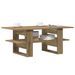 Table basse chêne artisanal 102x55x42 cm bois d'ingénierie - Photo n°1