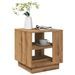 Table basse chêne artisanal 40x40x43 cm bois d'ingénierie - Photo n°1