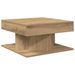 Table basse chêne artisanal 55x55x30 cm bois d'ingénierie - Photo n°2