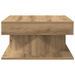 Table basse chêne artisanal 55x55x30 cm bois d'ingénierie - Photo n°5