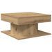 Table basse chêne artisanal 55x55x30 cm bois d'ingénierie - Photo n°6